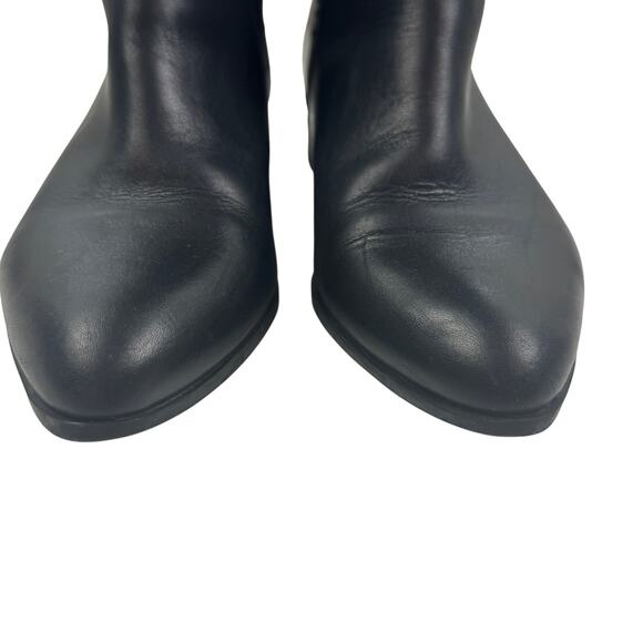Nine West Black Tall Classic Timeless Almond Toe Tall Riding Boots Women's 5 - Picture 3 of 10